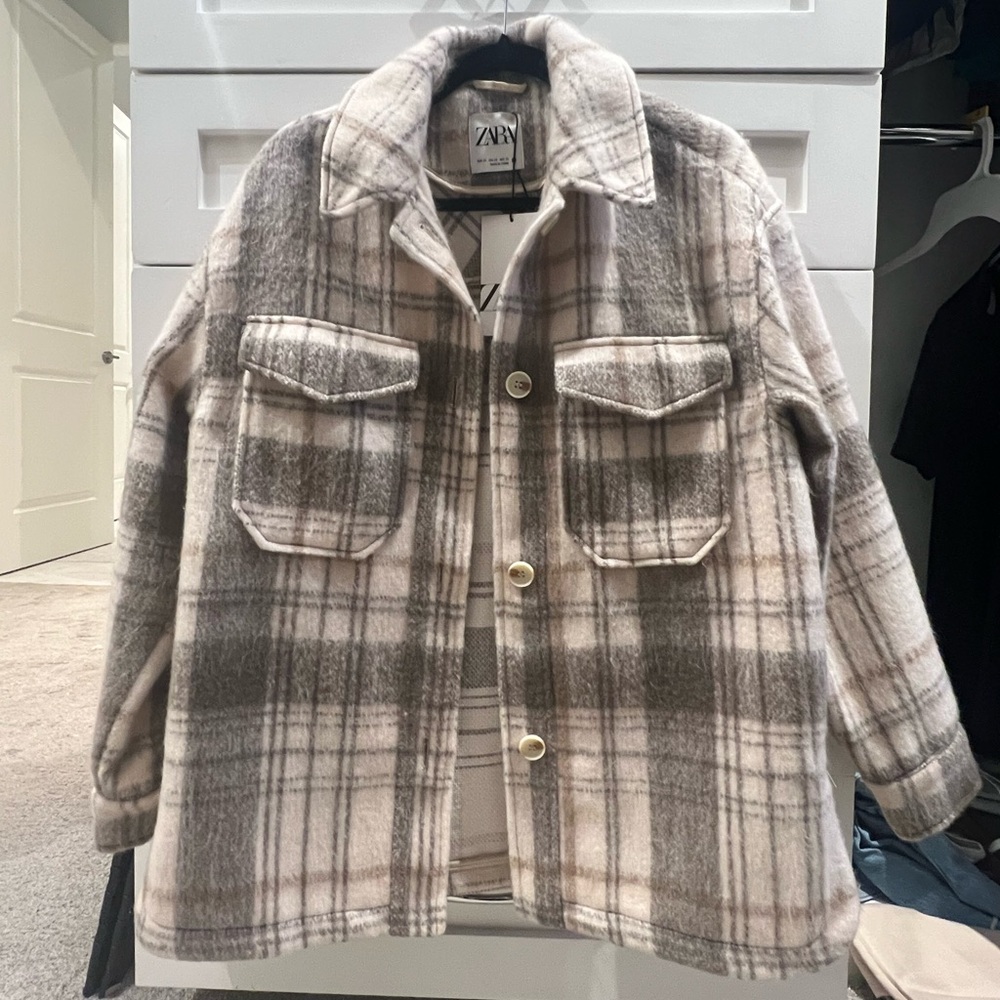 Zara Plaid Shacket